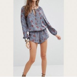 EUC Honey Punch Floral Festival Romper